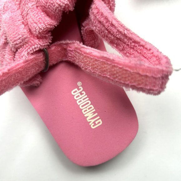 NWT  Gymboree Girl Polka Dot 2 Piece Swimsuit & Matching Terry Sandals Size 6-12 - Picture 7 of 8